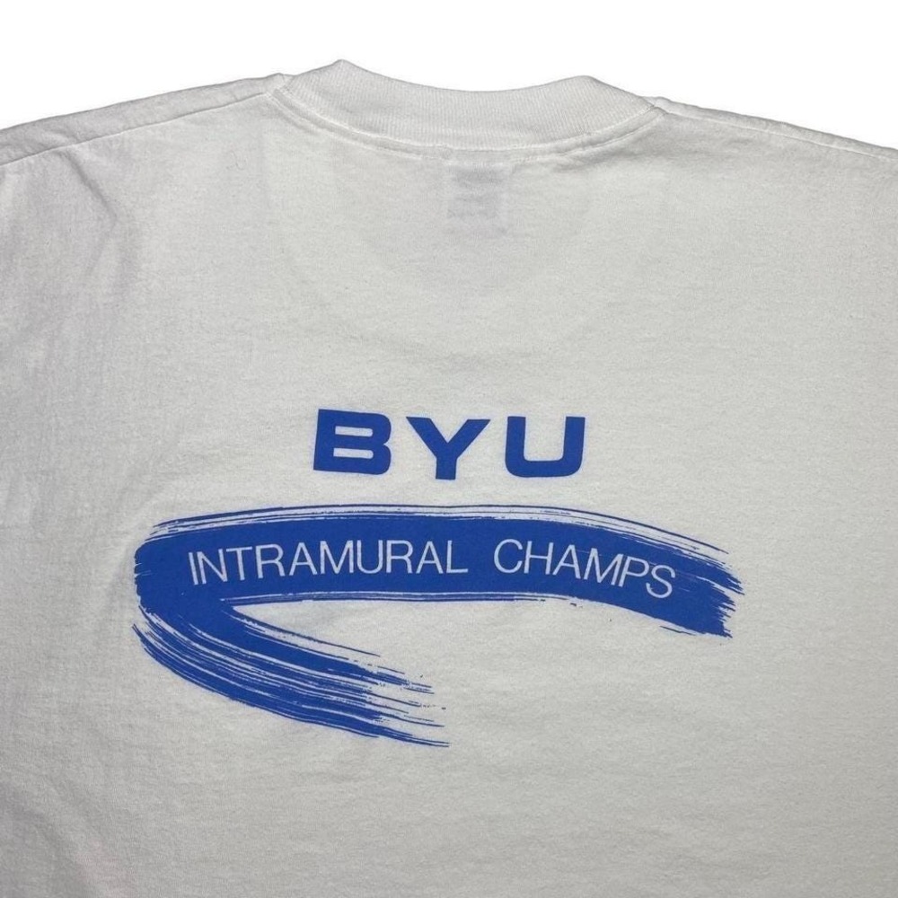 Vintage 90s BYU Cougars Brigham Young Utah college shirt